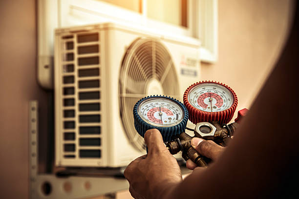 Professional Hvac Maintenance technician working in Maywood, NJ